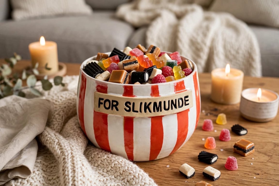 Keramik Skål med tekst - For slikmunde