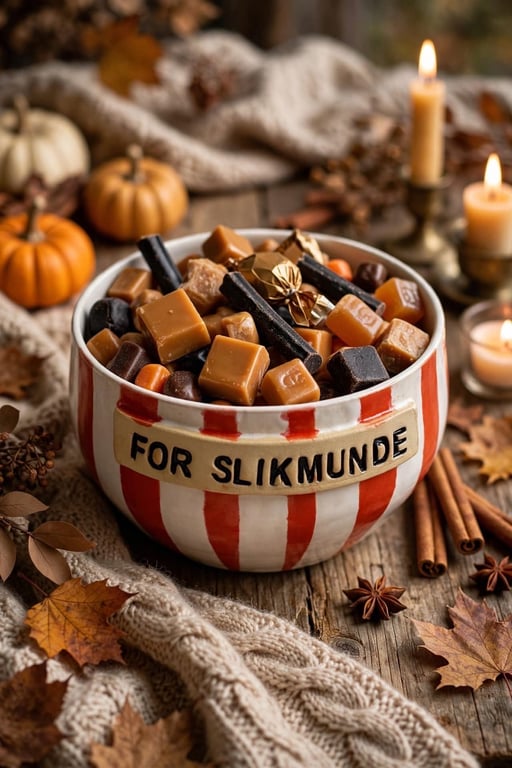 Keramik Skål med tekst - For slikmunde
