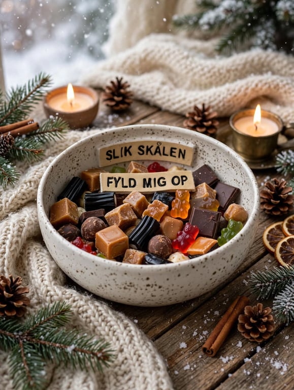 Keramik Skål med tekst - Slik skålen