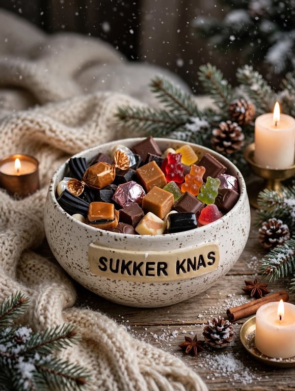 Keramik Skål med tekst - Sukker knas