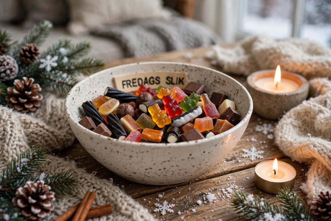Keramik Skål med tekst -  Fredags slik