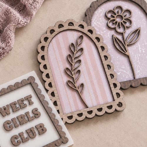 Sweet Girls Club – personligt vægdekorationssæt (3)