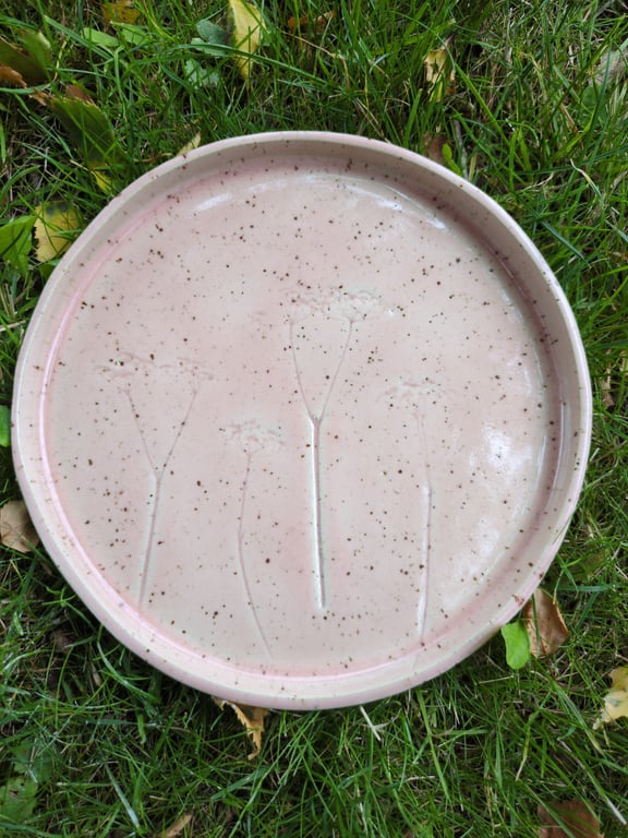Frokosttallerken  i rosa glasur