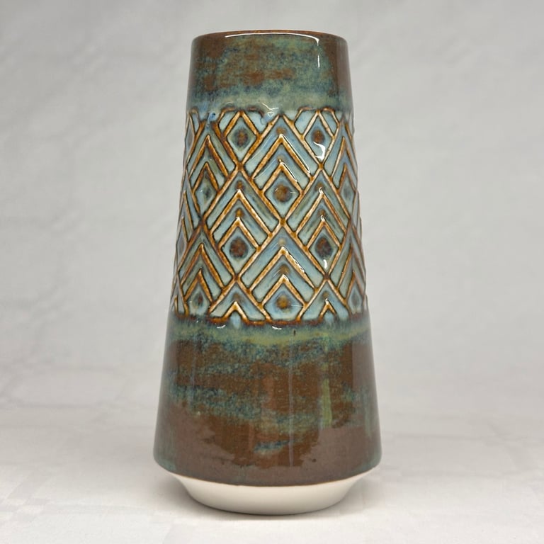 Lille vase Brun / grøn