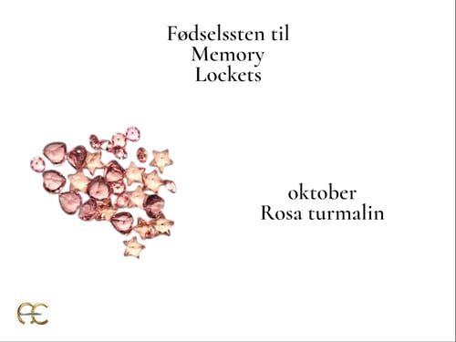 Memory Locket glasvedhæng tilbehør - fødselssten (10)