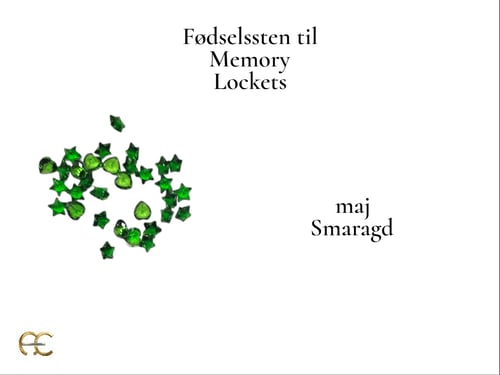 Memory Locket glasvedhæng tilbehør - fødselssten (5)