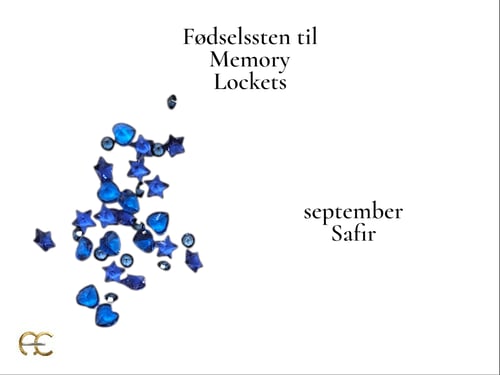 Memory Locket glasvedhæng tilbehør - fødselssten (9)