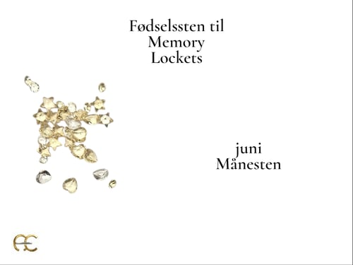 Memory Locket glasvedhæng tilbehør - fødselssten (6)