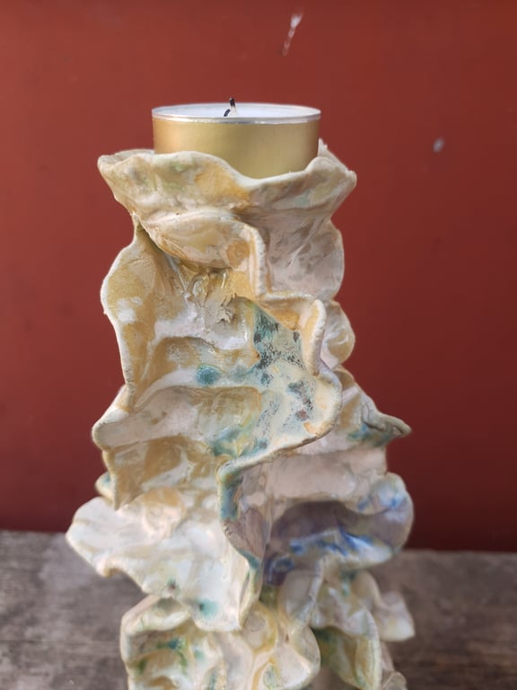 Lys bølge skulptur  billede 2