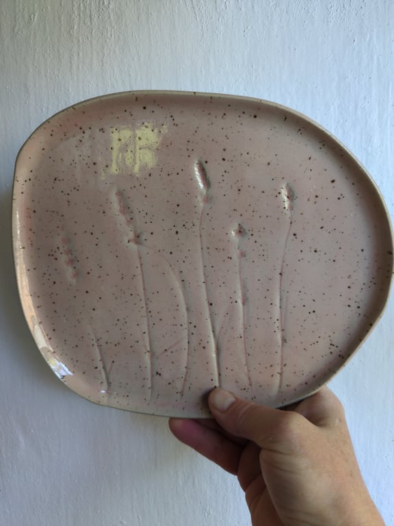 Fad rosa med lavendel