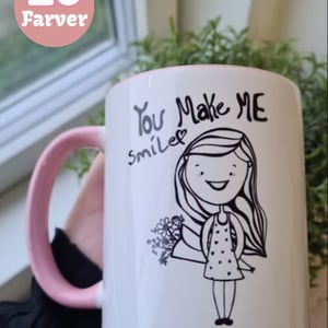 Krus: you make me smile – produktbillede