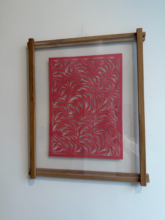 40x50cm, papercut, indrammet 