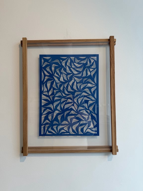 40x50cm, papercut, indrammet 