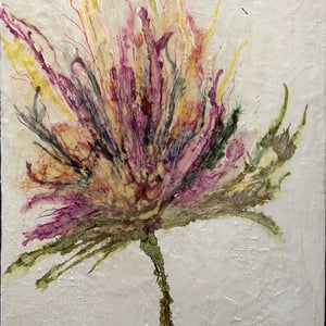 Alcohol ink blomst – produktbillede