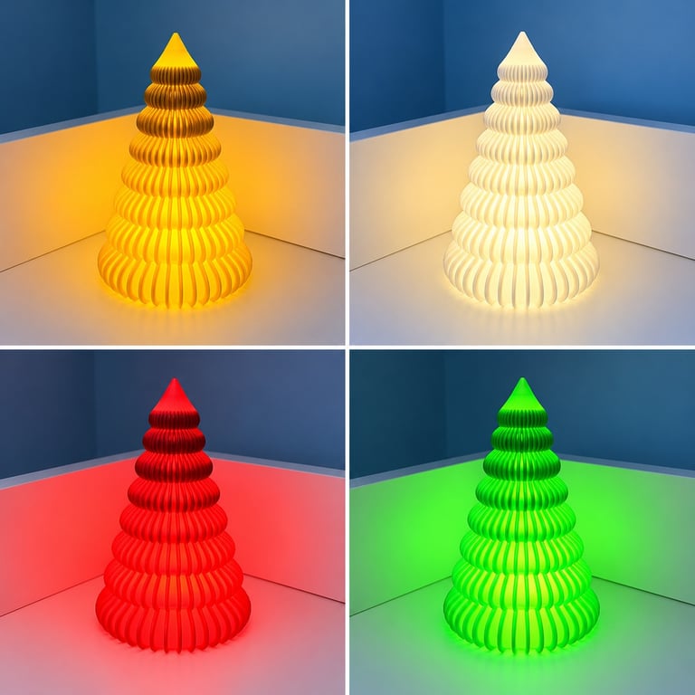 Juletræ til LED-fyrfadslys