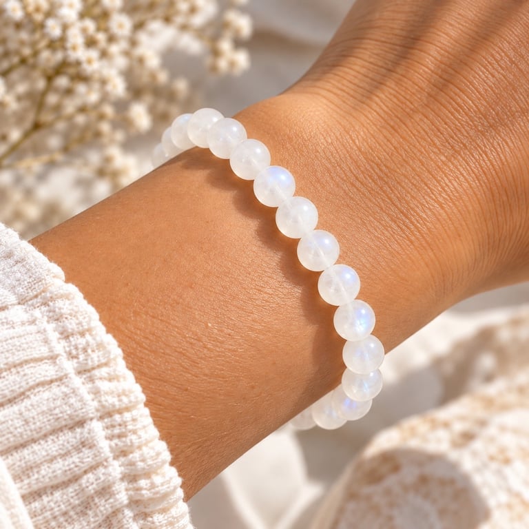 Månesten armbånd billede 2
