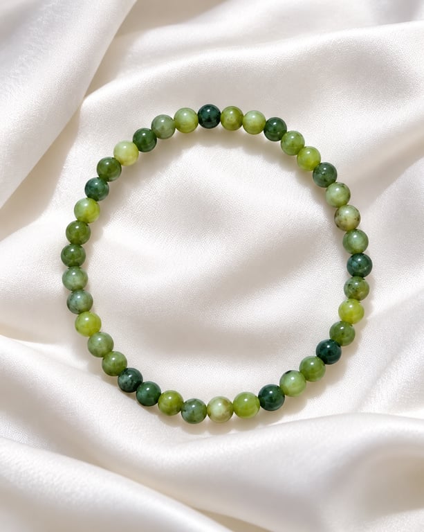 Grøn jade armbånd 