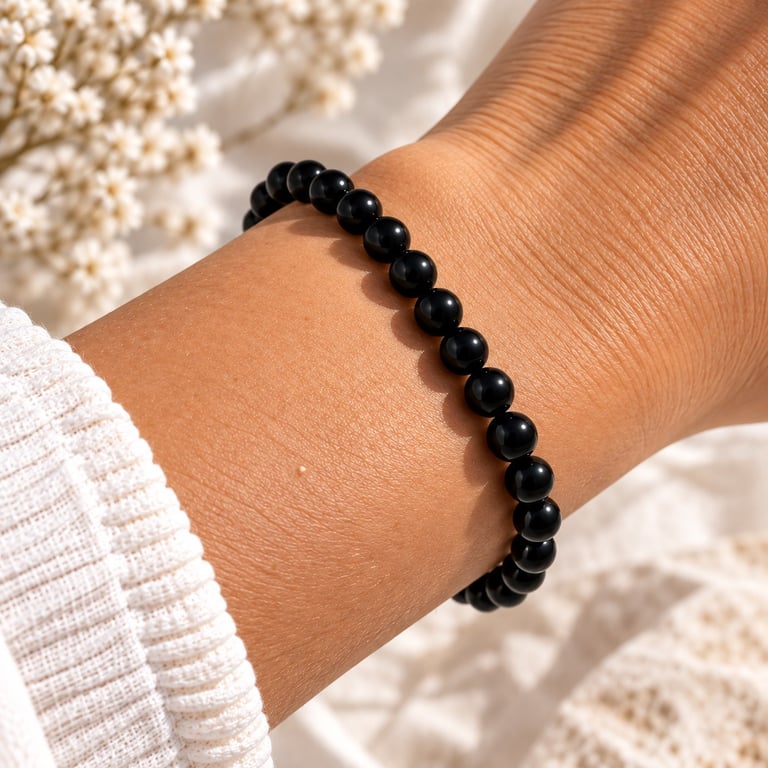 Obsidian armbånd billede 2