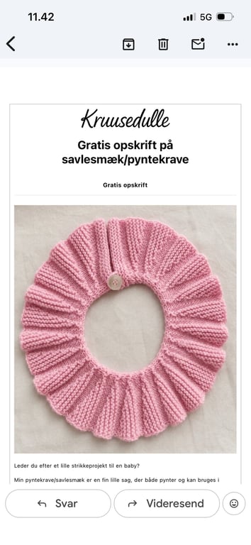 Pyntekrave / Savlesmæk til baby - FREE