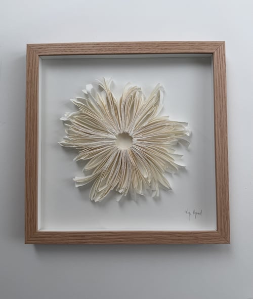 30x30cm. relief, indrammet 