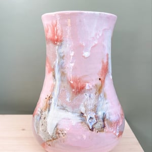 Rosa twist vase – produktbillede