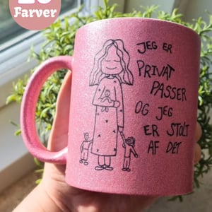 Krus: jeg er privat passer og jeg er stolt af det  – produktbillede
