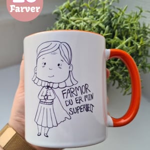 Krus: Farmor du er min superhelt – produktbillede
