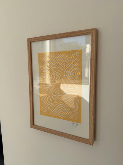 A4, papercut,, pastelgul, indrammet  (3)