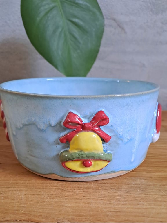 Julehygge skålen er 14 cm i diameter og 7 cm høj  billede 3