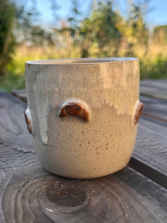 Croissant kop. 300 ml. H: 8 cm billede 2