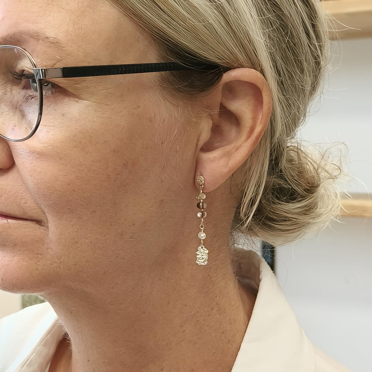 Elverengen øreringe billede 2
