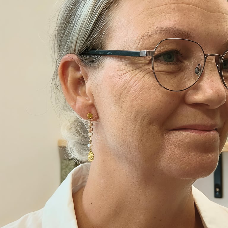 Elverengen øreringe billede 3