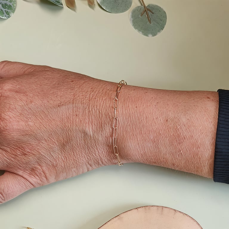 Papirclips armbånd billede 4