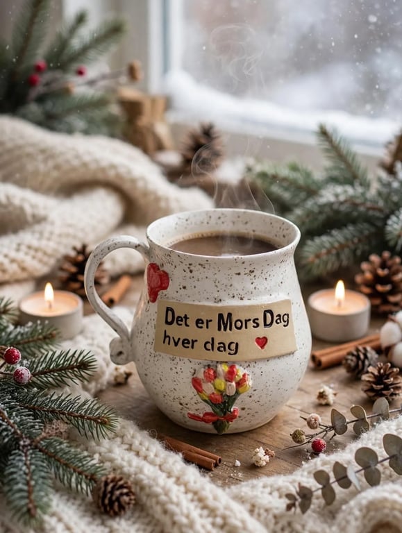 Keramik krus med tekst - Det er morsdag hver dag 