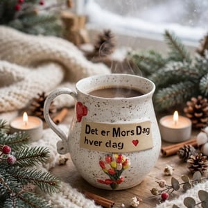 Keramik krus med tekst - Det er morsdag hver dag  – produktbillede