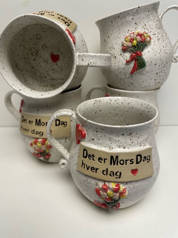 Keramik krus med tekst - Det er morsdag hver dag  billede 2