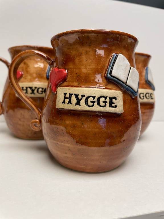 Keramik krus med tekst - Hygge billede 2