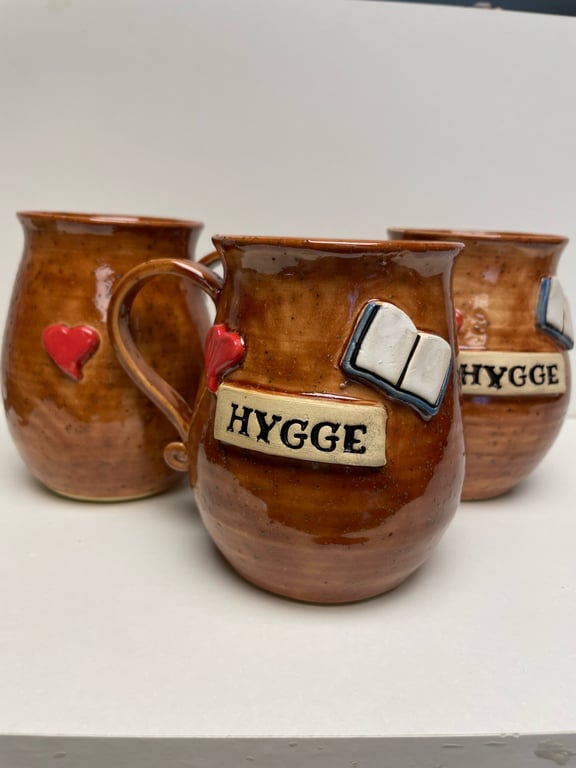 Keramik krus med tekst - Hygge billede 3