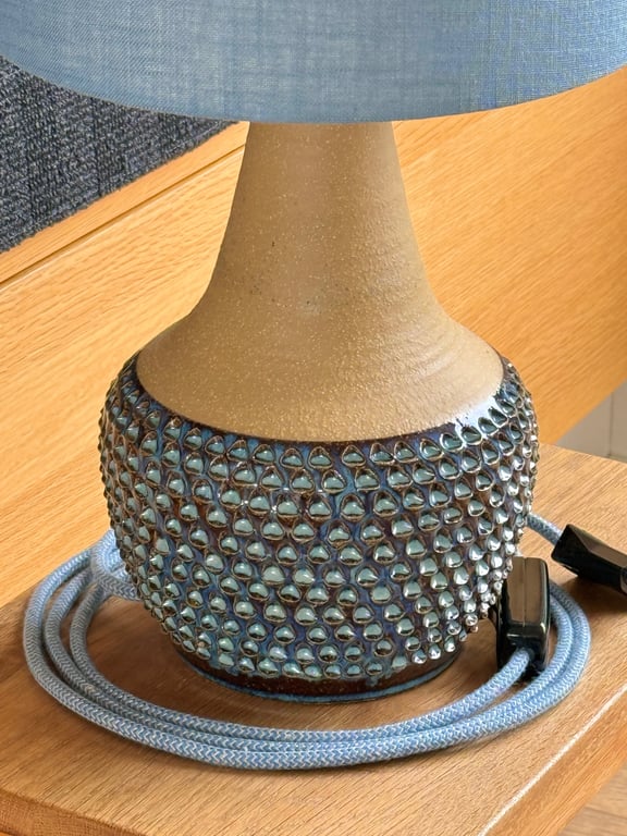 Upcycled vintage bordlampe - Søholm Keramik billede 2