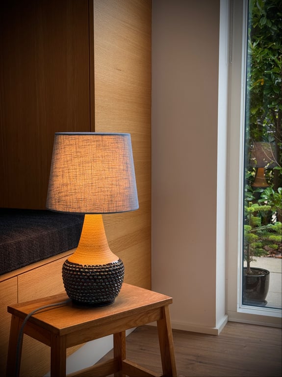 Upcycled vintage bordlampe - Søholm Keramik billede 5