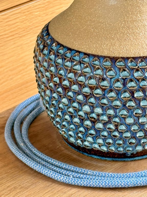 Upcycled vintage bordlampe - Søholm Keramik billede 3