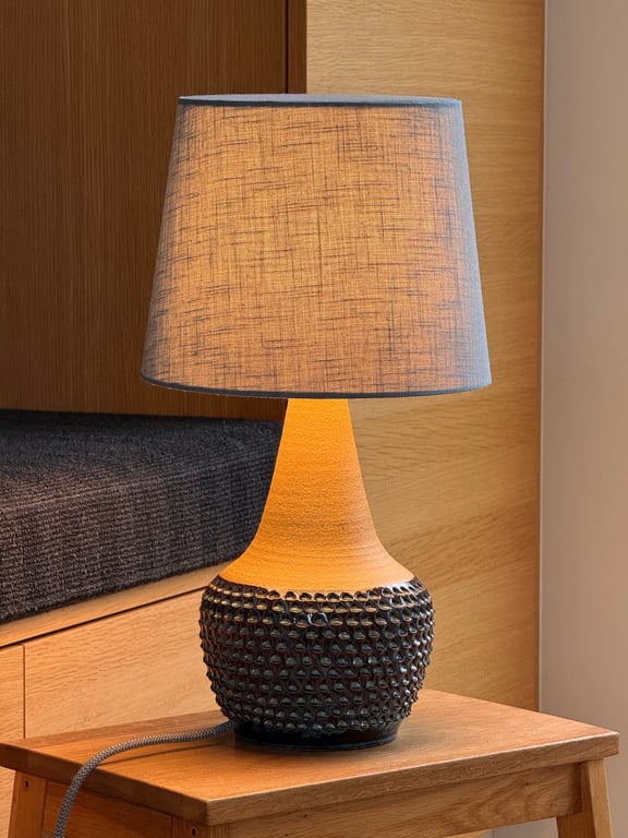 Upcycled vintage bordlampe - Søholm Keramik billede 4