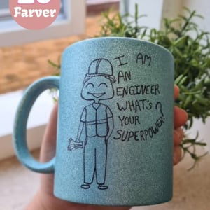 Krus: I am an engineer what's your superpower (kort hår) – produktbillede