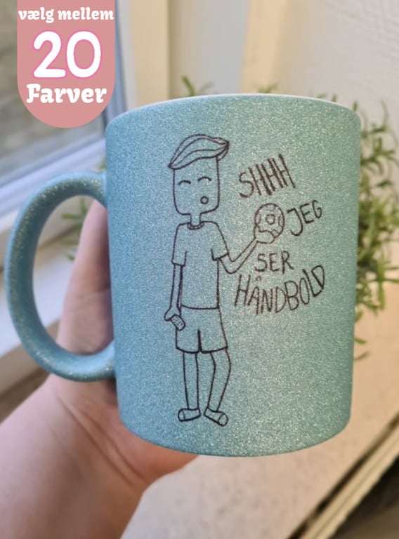 Krus: Shhh jeg ser håndbold (Kort hår)