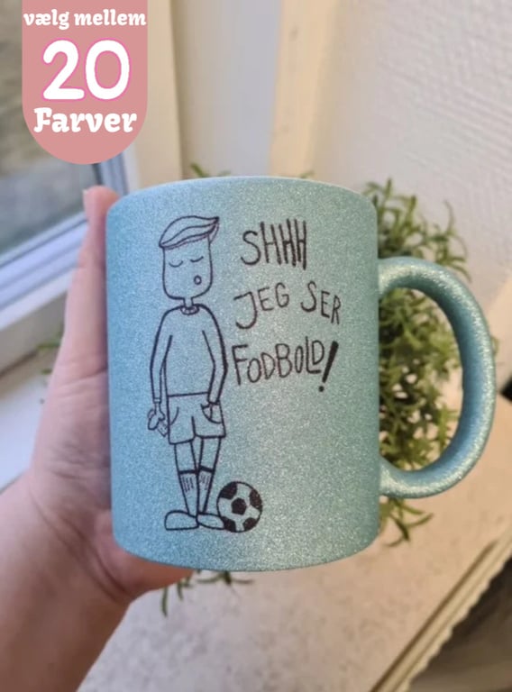 Krus: Shhh jeg ser fodbold (Kort hår) 