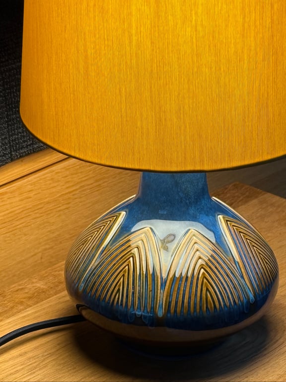 Upcycled vintage bordlampe - Søholm Keramik billede 4