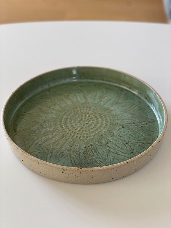 Solsikkefad, kobbergrønt - ø 25 cm billede 2
