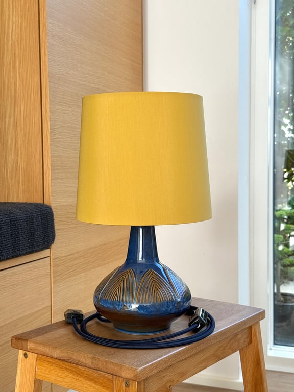 Upcycled vintage bordlampe - Søholm Keramik