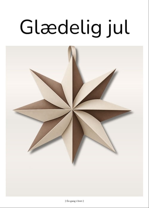 Moderne julestjerne – Glædelig jul