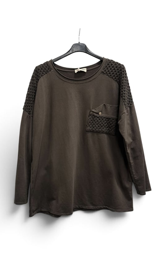 Tenna basic cotton sæt. Chokolate/sand. Onesize 36-46. (2)